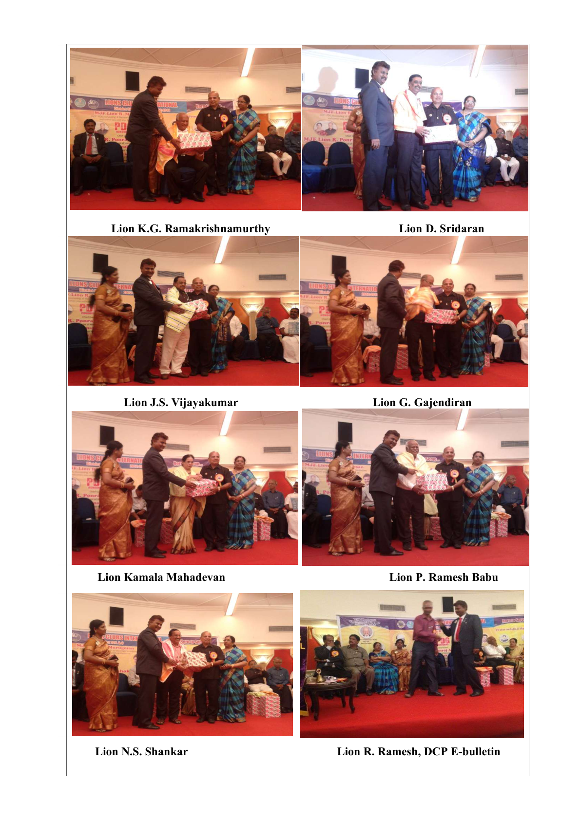 Lions District 324 honouring document — page 4